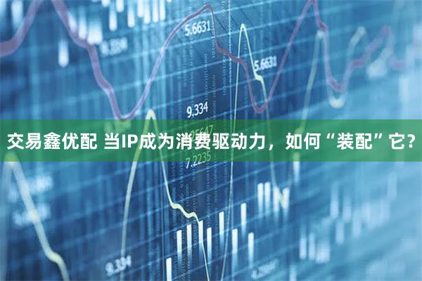交易鑫优配 当IP成为消费驱动力，如何“装配”它？